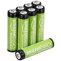 ★スタイル:単4形8個パック★ Amazonベーシック 充電池 充電式ニッケル水素電池 単4形8個セット (最小容量800mAh 約1000回使用可能)_画像1