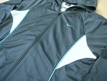 F890＊NIKE FIT DRY Lサイズ ナイキ ジップアップ パーカー フーディー　速乾　ジョギング　ウォーキング　トレーニングウェア　ジャージ_画像3