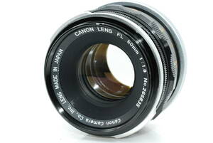 ☆完全整備品☆ Canon キャノン FL 50mm 1:1.8 レンズ ★美品★ フィルムカメラ 一眼レフ マニュアルフォーカス