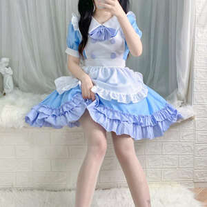 [.] One-piece made clothes Lolita an educational institution festival Halloween festival Event costume play clothes 