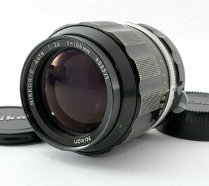 【美品】ニコン ニッコール Nikon Nikkor P Auto 105mm f/2.5 Telephoto MF Lens 中望遠 マニュアルレンズ 677465