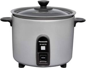 パナソニック 炊飯器 1.5合 1人用炊飯器 自動調理鍋 ミニクッカー シルバー SR-MC03-S