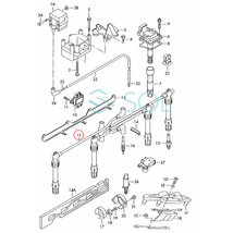 VW ゴルフ4 ゴルフ5 ゴルフ6 ゴルフプラス ジェッタ3(1K2) ニュービートル スパークプラグコード 4本セット 06A905409P 出荷締切18時_画像4