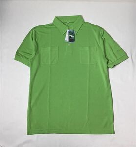 (未使用) Deo eight // Cool plus 半袖 消臭 抗菌 防臭 吸汗 速乾 ボタンダウン ポロシャツ (ライトグリーン系) サイズ M
