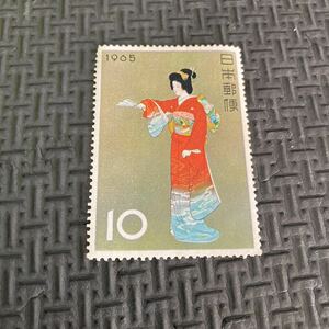 ★ Неделя неиспользованных марок хобби 1965 года Май Камимура Мацуен в начале 1965 года