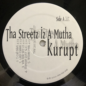 Kurupt / Tha Streetz Iz A Mutha プロモ2枚組 シュリンク付 Xzibit・Snoop Dogg・Nate Dogg・Warren G・Dr. Dre・KRS-One