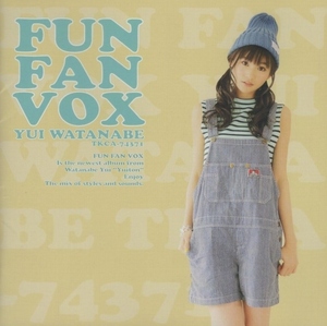 渡部優衣 / FUN FAN VOX / 2016.06.08 / 1stアルバム / 初回限定盤 / CD＋Blu-ray / TKCA-74371