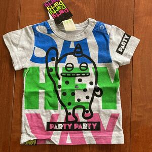 PARTY PARTY・パーティーパーティー・半袖Tシャツ・グレー系・70①