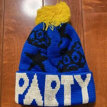 PARTY PARTY・パーティーパーティー・ニット帽・ブルー・男女兼用・48～50ｃｍ_画像1