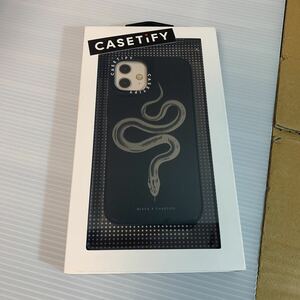 新品 送料込み CASETIFY × BLVCK PARIS iPhone 12 mini 用 ケースティファイ ブラック パリ 蛇