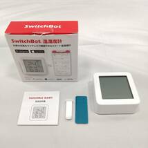 SwitchBot 温湿度計 デジタル スマート家電 高精度 スマホで温度湿度管理 アラーム付き グラフ記録 (ハブ必要)【ジャンク】a07305_画像1