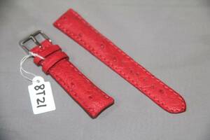 ... цена .*8T21 Ostrich часы. ремень 18mm для красный цвет 