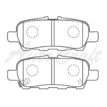 TOKICO トキコ 純正交換 ブレーキパッド リア エクストレイル DBA-T32_画像2