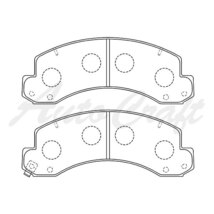 TOKICO トキコ 純正交換 ブレーキパッド フロント 日野自動車 デュトロ KK-XZU311T-PWMMS 1999.05～2003.06 2t PWMMS_画像2