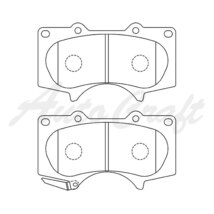 TOKICO トキコ 純正交換 ブレーキパッド フロント ランドクルーザープラド TA-VZJ121W 2002.09～2005.08_画像2