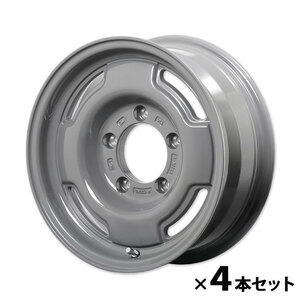 アピオ アルミホイール WILDBOAR SR 15インチ 6Jx15(-5) 139.7 5H アイアングレー 4本セット ジムニーシエラ JB74 JB43 JB33 JB32 JB31