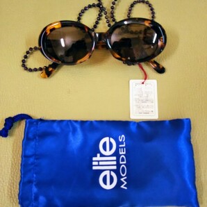 elite Models,サングラス ,メガネチェーン付き。未使用。割れ防止の為段ボール梱包発送致します。