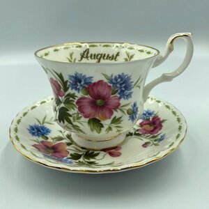 【保管品】Royal Albert August POPPY＜食器＞8月 ポピー ロイヤルアルバード カップ ソーサー フラワー 