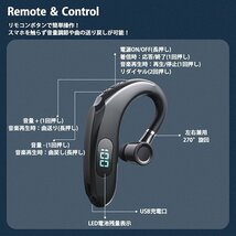 イヤホン ワイヤレス スポーツ Bluetooth5.2 防水 サラウンド マイク 片耳 高音質 iPhone スマホ対応 7987956 ピンク 新品 1円 スタート_画像9