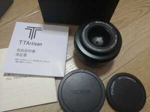 美品 銘匠光学 TTArtisan 23mm f/1.4 C (キヤノンEF-M) 単焦点レンズ CANON
