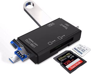 ポータブルカードリーダー SD/TFカードリーダー