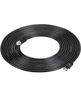 Amazonベーシック パッチインターネットケーブル ハイスピード RJ45 Cat 7 ブラック 約6m 5本パック