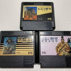 ☆FC レア 希少 美品 電池新品 信長の野望 全国版 戦国群雄伝 武将風雲録 セット 光栄 歴史 SLG ☆動作確認済 端子・除菌清掃済 同梱歓迎
