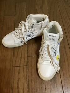  хорошая вещь [ZARA GIRLS/ Zara ]LOONEY TUNES* - ikatto спортивные туфли /24cm* белый *USED