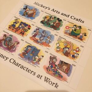 【送料無料】未使用 ミッキー海外切手シート ディズニー ポスト Disney MickeyMouse ミニー ドナルドダック