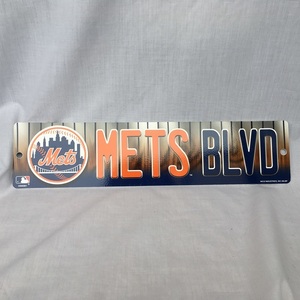 NEW YORK METS MLB ニューヨーク メッツ ストリートボード パーキングプレート ウェルカムボード パーキングボード サインボード 3305