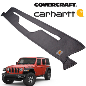 【専用設計】CoverCraft製 ダッシュマット Carhartt カーハート グラベル JL ラングラー/JT グラディエーター 左ハンドル用 カバークラフト