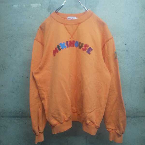 90s mikihouse / ミキハウス スウェット トレーナー ビッグロゴ vintage ヴィンテージ ビンテージ レトロ used 古着 