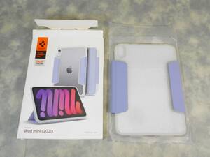 SOキ6-130【現状品】 Spigen iPad Mini (2021） ケース iPad mini6 レザー・クリア素材 ULTRA HYBRID PRO