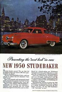 ◆1950年の自動車広告　スチュードベーカー　STUDEBAKER