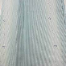 [Yy]夏物 仕付未使用小紋　160cm　水色系　AB9498　_画像3