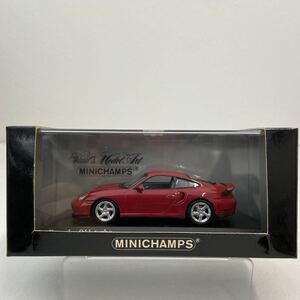 MINICHAMPS 1/43 PORSCHE 911 turbo 2000年 PMA ミニチャンプス ポルシェ レッド 996型 後期 ターボ ミニカー モデルカー