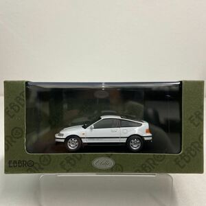 EBBRO 1/43 HONDA CR-X 1987 year WHITE EBBRO Honda white JDM domestic production old car name car out of print minicar model car 