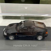 EBBRO 1/43 HONDA CR-X 1987年 Black エブロ ホンダ JDM ブラック 国産 旧車 名車 ミニカー モデルカー_画像10