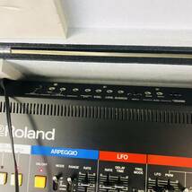 DF70 1円〜Roland JUNO-60 シンセサイザー ハードケース スタンド付き 通電OK 中古 現状品 動作未確認_画像7