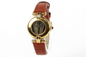 [ beautiful goods ]Cartier Cartier verumeiyu Must ko Rize 925 sapphire Vintage high class brand wristwatch 590002[LL37]