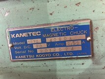 T2100124　カネテック/KANETEC　電磁マグネットチャック　KET-Z-4080A　本体サイズ：410ｘ810ｘ118mm 100Vで動作確認済み!!_画像2