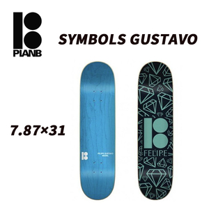 ☆送料無料☆値下げ【 PLAN B SKATEBOARDS 】ブランビー　スケートボード　デッキ SYMBOLS GUSTAVO　正規販売店