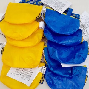 IKEA 青と黄色 ミニバッグ♪イケア クノーリグ 新品 10個セット