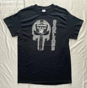 RAIDERS レイダース　Tシャツ　M　Punisher パニッシャー　スカル　NFL　アメリカン フットボール　アメフト