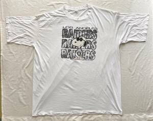 ～80s ビンテージ ARTEX スヌーピー SNOOPY　レイダース RAIDERS　Tシャツ　ビッグサイズ (肩幅73身幅80着丈94.5cm)　MADE IN USA