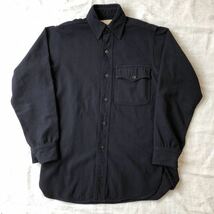 40s U.S.NAVY CPO wool shirt 片ポケ アンカーボタン シャツ ビンテージ ミリタリー アメリカ マチ付き ジャケット デニム M65 N-1 A-1_画像1