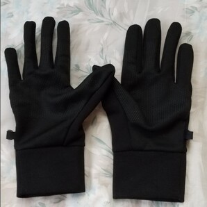 美品 ユニクロ ヒートテック ストレッチ グローブ L ブラック BLACK