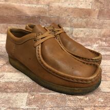 A-157 Clarks クラークス　ウォーキングシューズ　ワラビーシューズ　ブラウン　メンズ　6 24cm_画像1