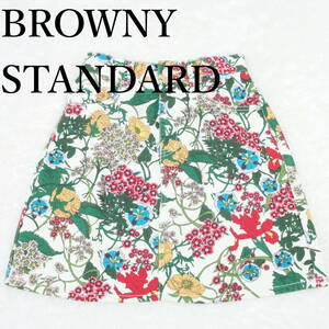 L0137*BROWNY STANDARD*ミブラウニースタンダード*レディーススカート*サイズフリーサイズ*花柄*