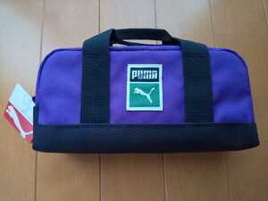 puma ペンケース ポーチ 筆箱 小物入れ ケース バッグ ミニバッグ 紫 パープル 黒 ブラック ペンポーチ クツワ